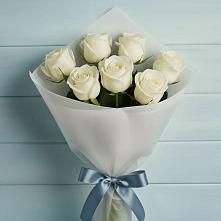 Букет 7 Белых роз Эдлесс Лав #REPLACE_PRED# Тольятти