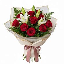 Букет цветов из:  Лилии и Розы в Тольятти