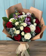 Букет цветов из:  Розы и Альстромерии в Тольятти