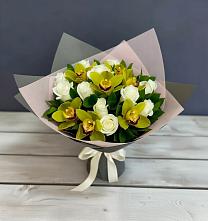 Букет цветов из:  Орхидеи и Розы #REPLACE_PRED# Тольятти