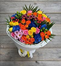 Букет цветов из:  Розы и Хризантемы в Тольятти