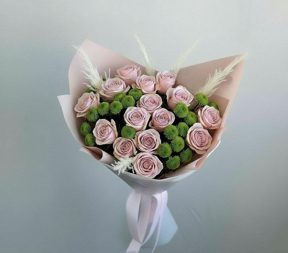 Букет цветов из: Розы и Хризантемы в Тольятти