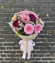 Букет цветов из:  Герберы и Хризантемы в Тольятти