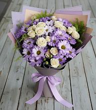 Букет цветов из:  Хризантемы и Розы в Тольятти