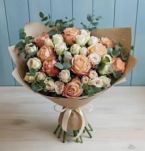 Букет цветов из:  Альстромерии и Розы в Тольятти