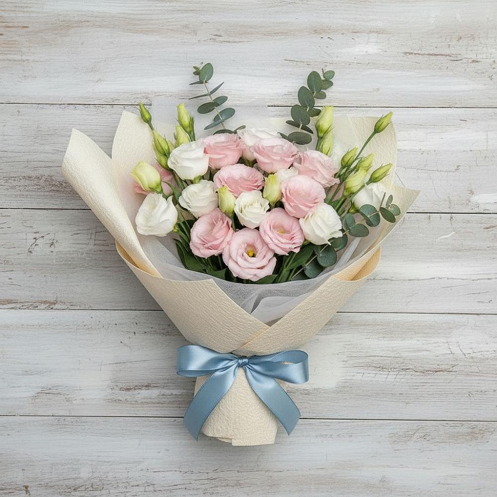 Букет цветов из: Лизиантусы в Тольятти